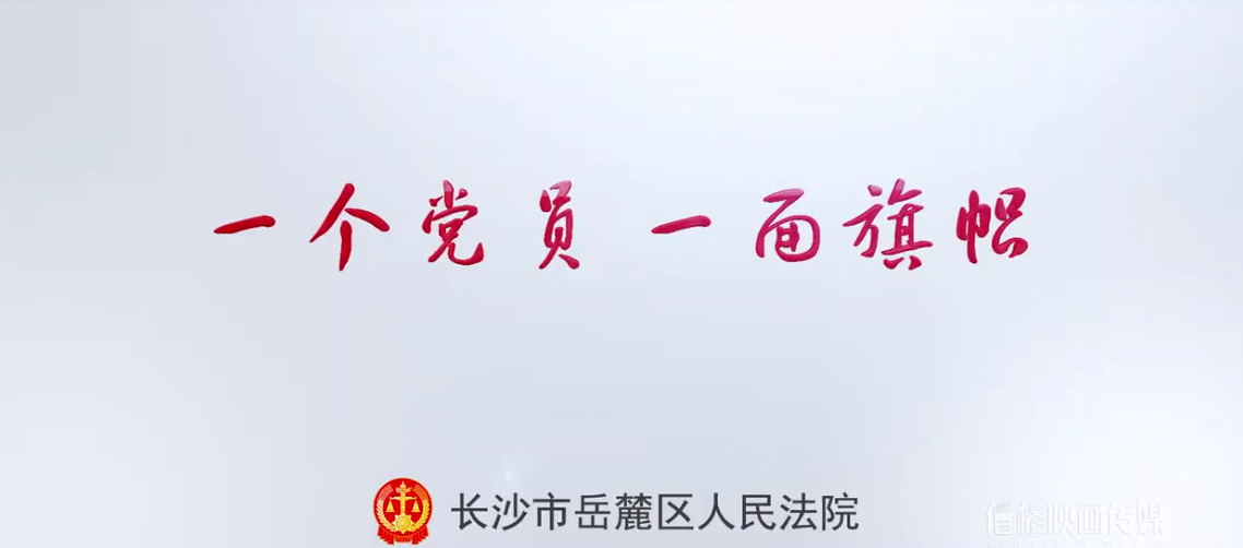 系列定制 | 岳麓区法院：阳光党员形象片